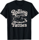 Rolling Fatties Cat Funny Cute Cat Lover Kitten Owner Kitty Women Girls Kids T-Shirt - T-Shirt | Black