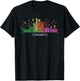 Torontonian Skyline Colorful Cityscape Toronto T-Shirt - T-Shirt | Black
