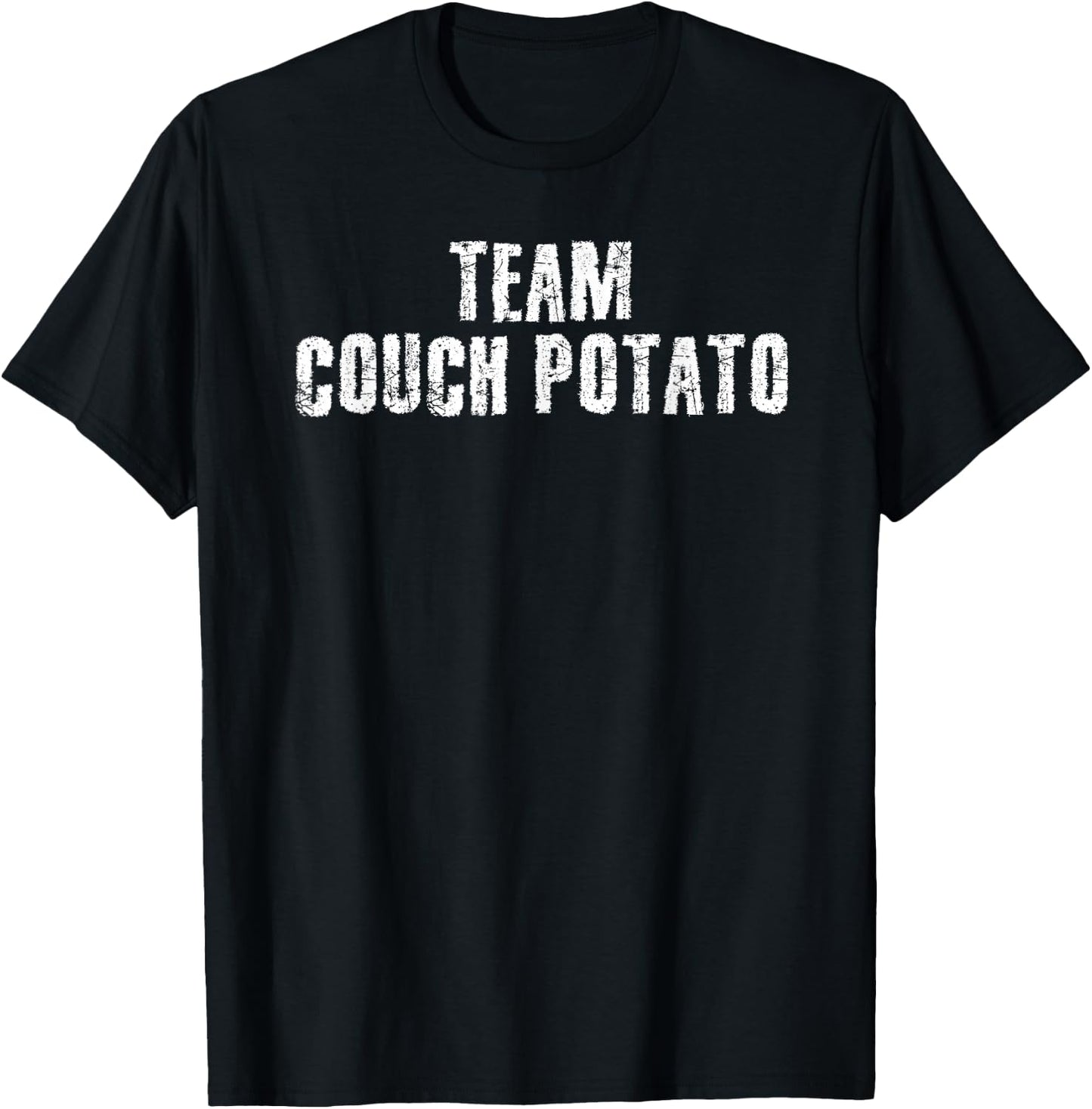 TEAM COUCH POTATO Shirt Funny Serie Movie Geek Gift T-Shirt - T-Shirt | Black