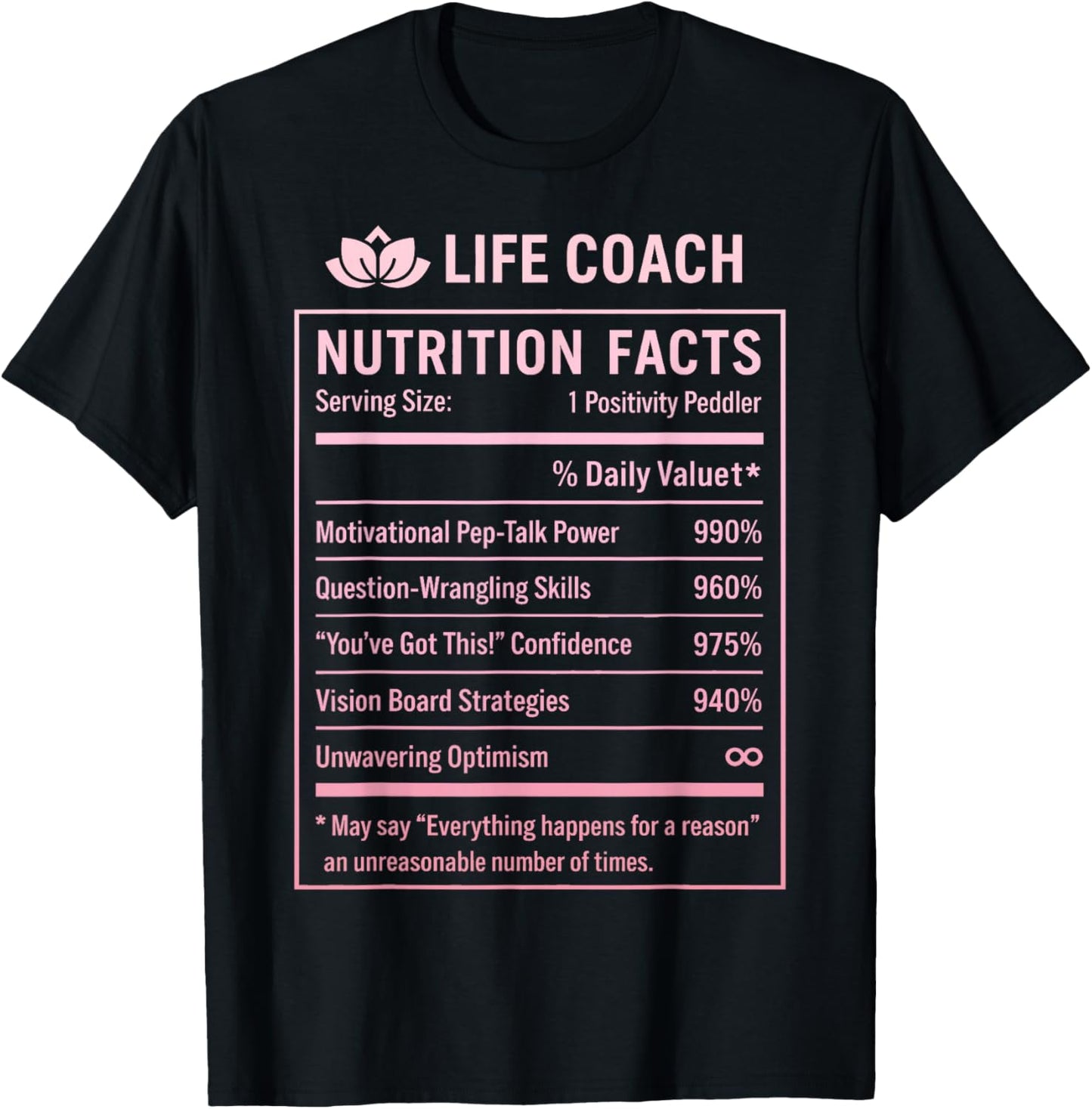 Funny Life Coach T-Shirt - T-Shirt | Black