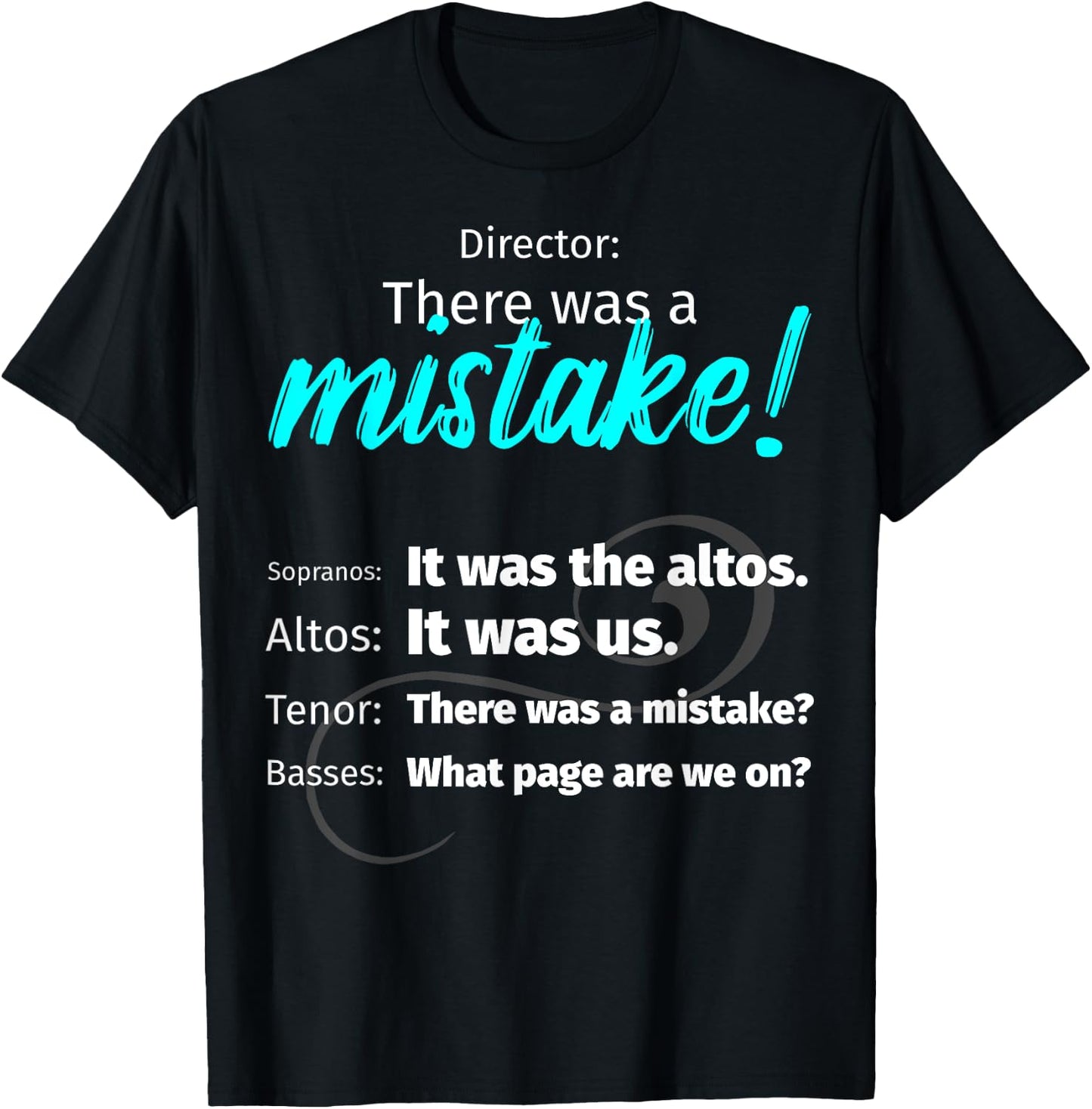 Choir Singing Music There was a mistake! T-Shirt - T-Shirt | Black