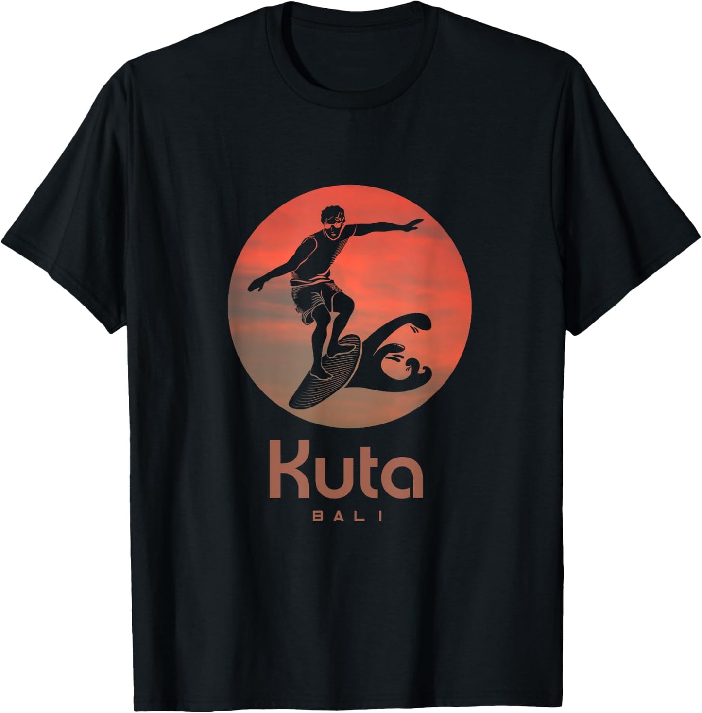 Bali Windsurfing Surfing Surfers Surf Kuta T-Shirt - T-Shirt | Black