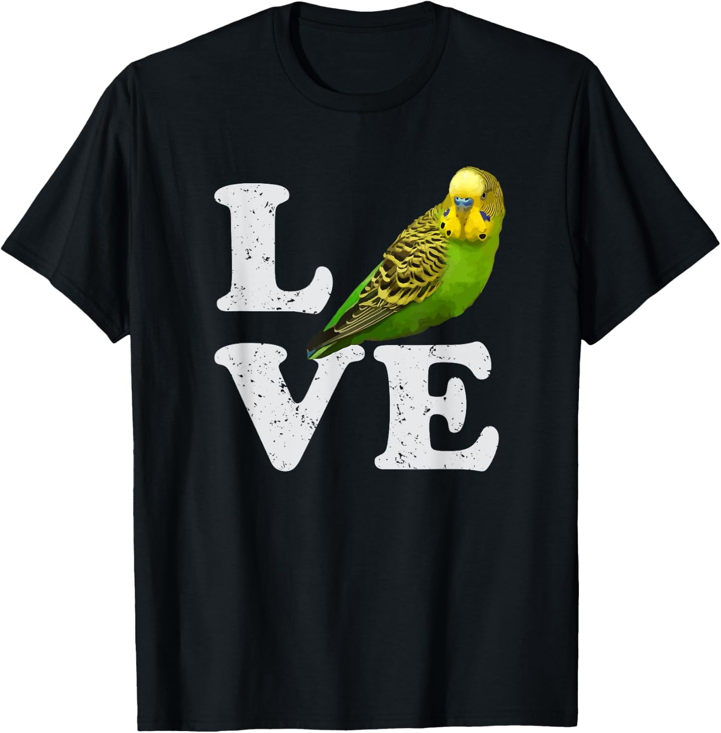 I Love My Budgie | Parakeet Budgerigar T-Shirt - T-Shirt | Black