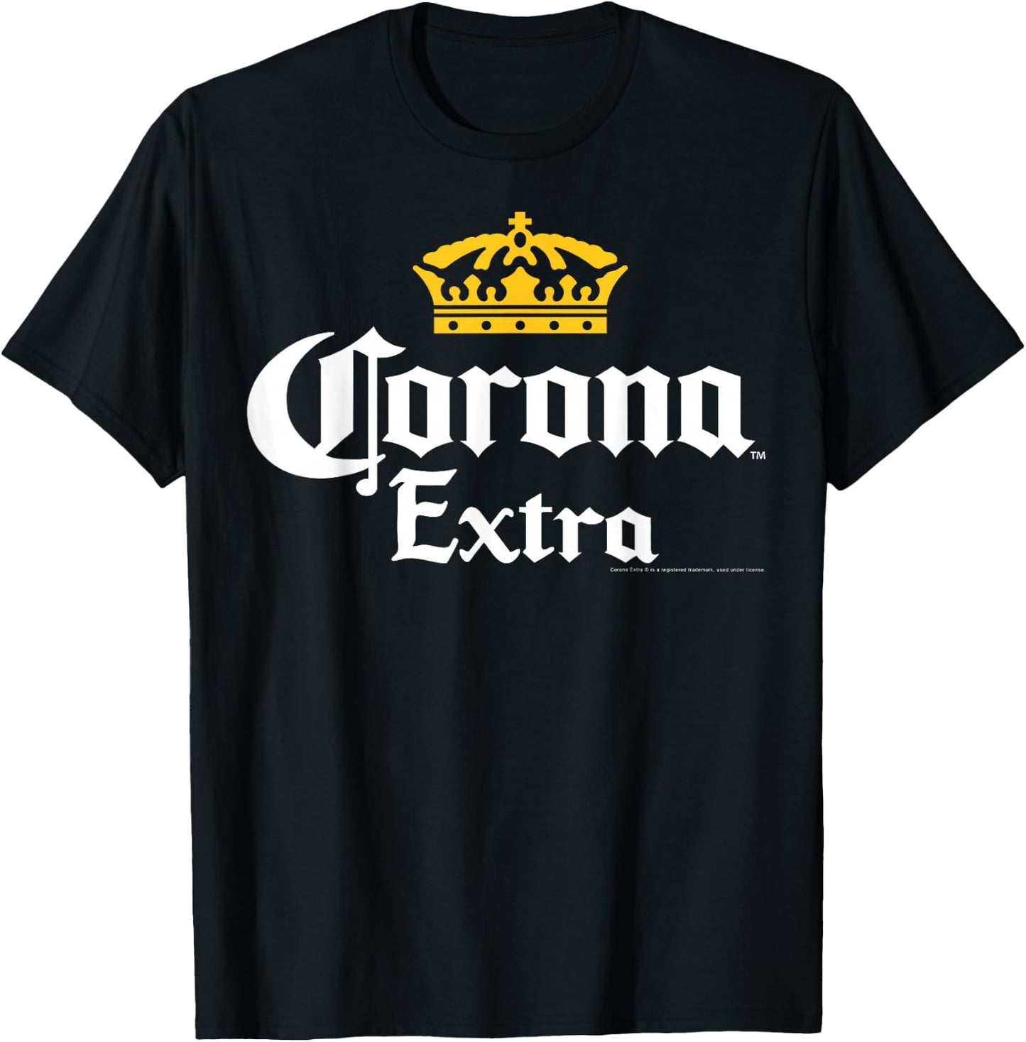 Officially Licensed Corona Gold Crown Graphic Small T-Shirt - T-Shirt | Black