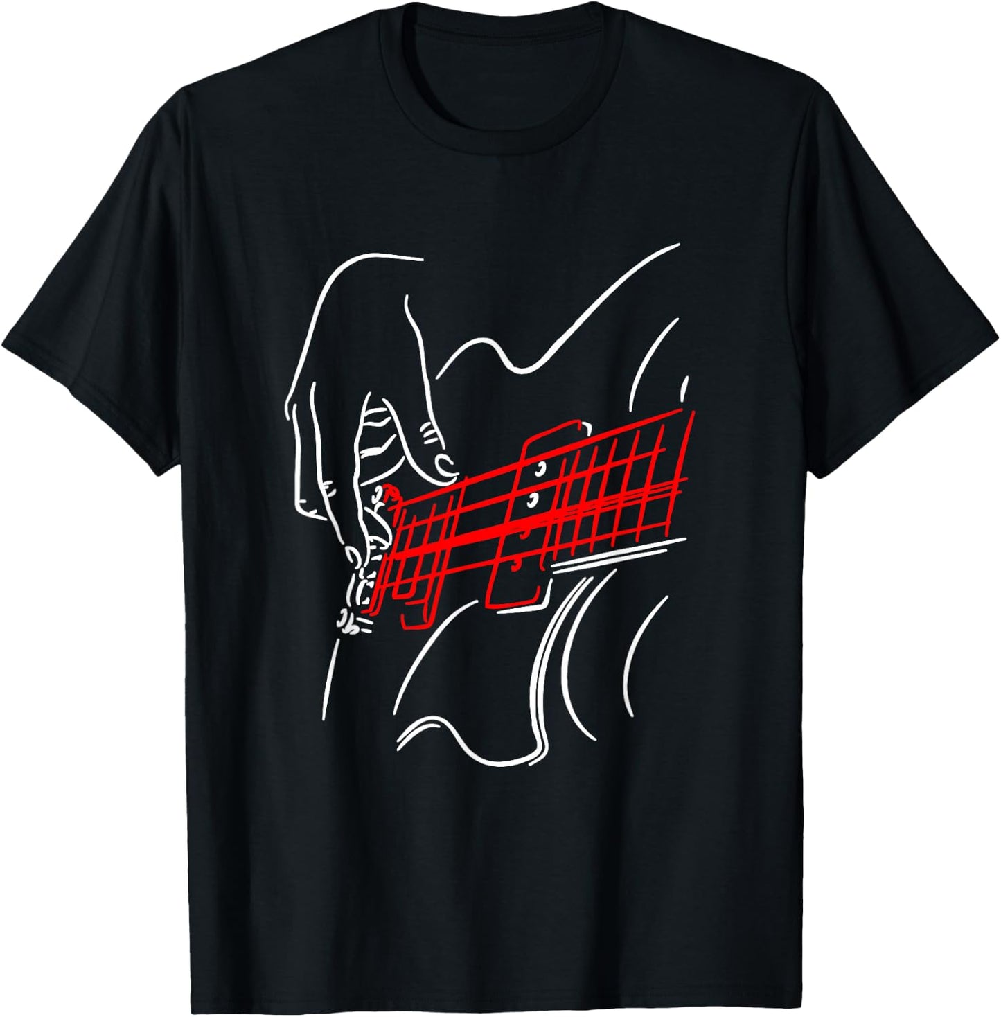 Acoustic Guitar Guitarist Bass Player Musician Gift T-Shirt - T-Shirt | Black