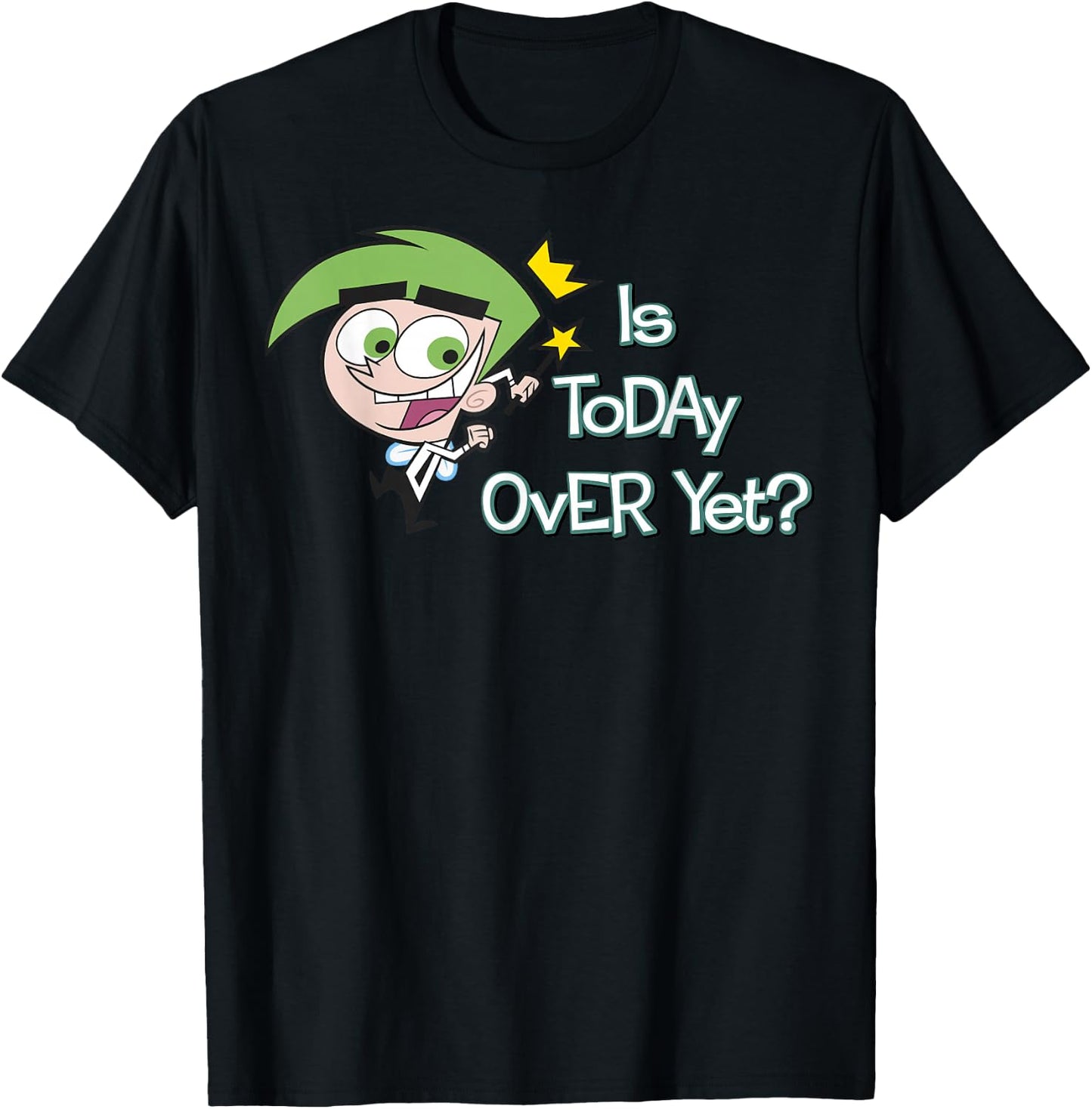 The Fairly OddParents Cosmo is Today Over Yet? T-Shirt - T-Shirt | Black