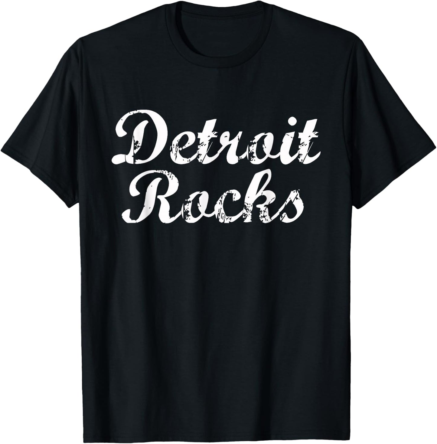 Detroit Rocks - Motor City, Midwest Michigan T-Shirt - T-Shirt | Black