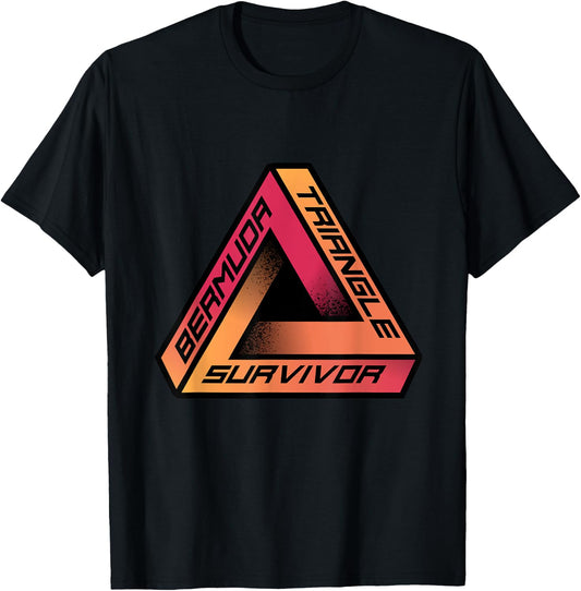 Bermuda Triangle Survivor | Mystery Conspiracy Theorist T-Shirt - T-Shirt | Black