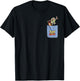 Disney Pixar Toy Story Buzz and Woody Mini Pocket Icon Logo T-Shirt - T-Shirt | Black