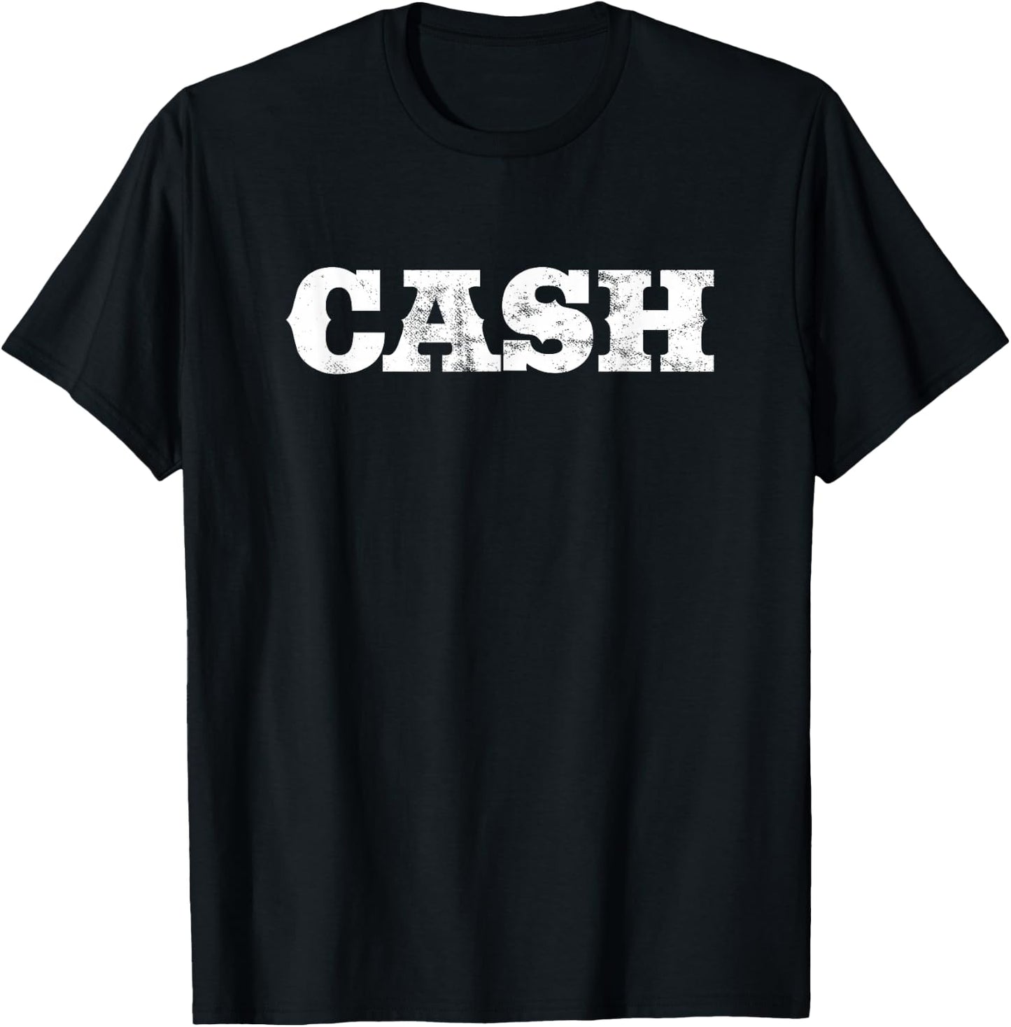 Vintage Cash Country Music Lovers Outlaw T-Shirt - T-Shirt | Black