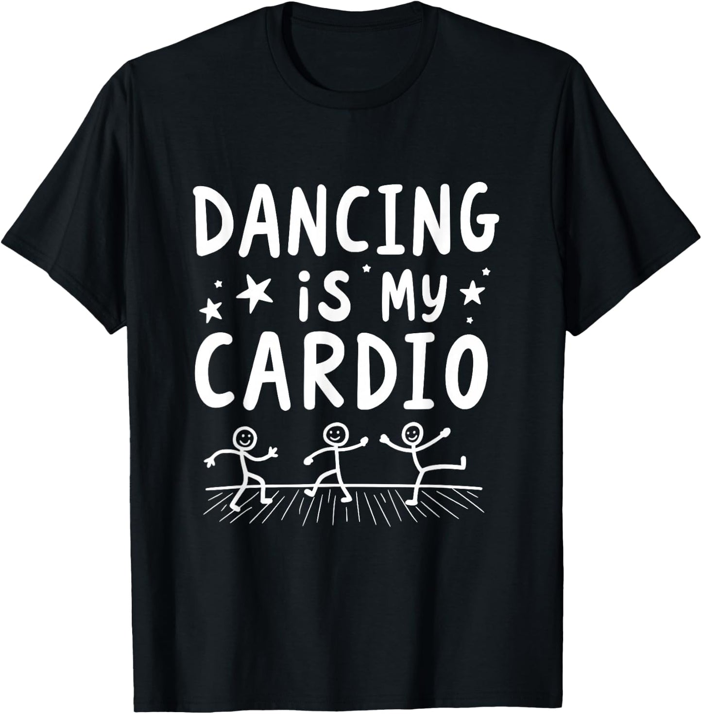 Dancing Is My Cardio Dance Movement T-Shirt - T-Shirt | Black