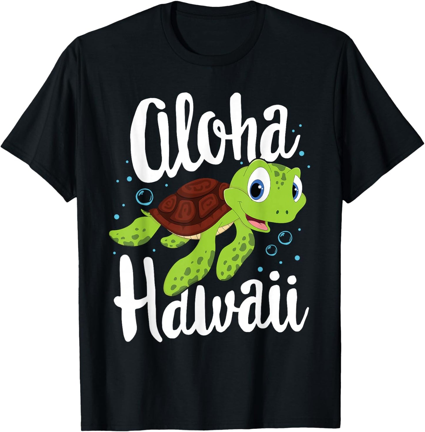Aloha Hawaii Kids Boys Sea Turtle Hawaiian Vacation T-Shirt - T-Shirt | Black