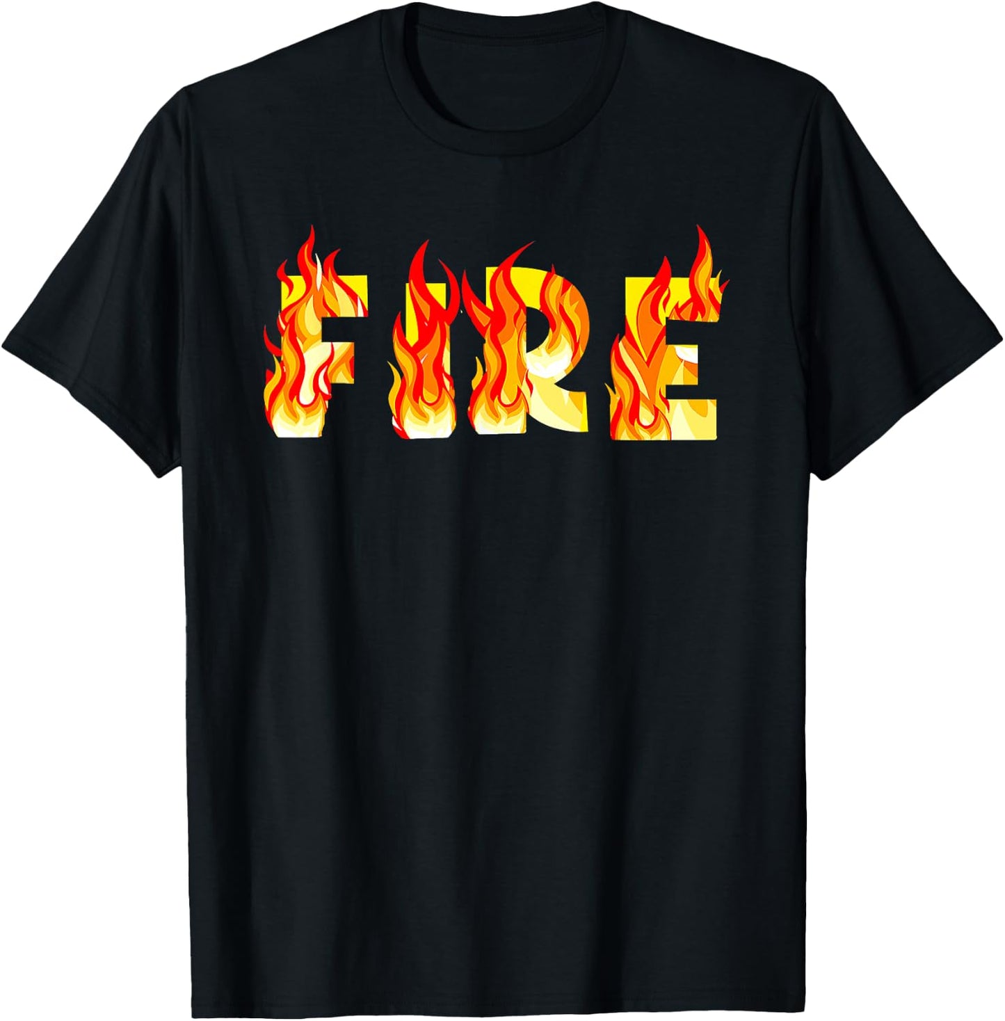 Funny Fire And Ice Fire Couple DIY Costume Halloween Party T-Shirt - T-Shirt | Black