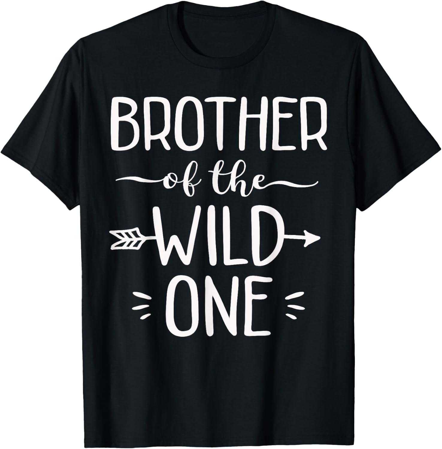 Brother Of The Wild One Shirt Funny 1st Birthday Safari Gift T-Shirt - T-Shirt | Black
