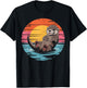 Cute Sea Otter Retro Ocean Animal Nature Gifts Women T-Shirt - T-Shirt | Black