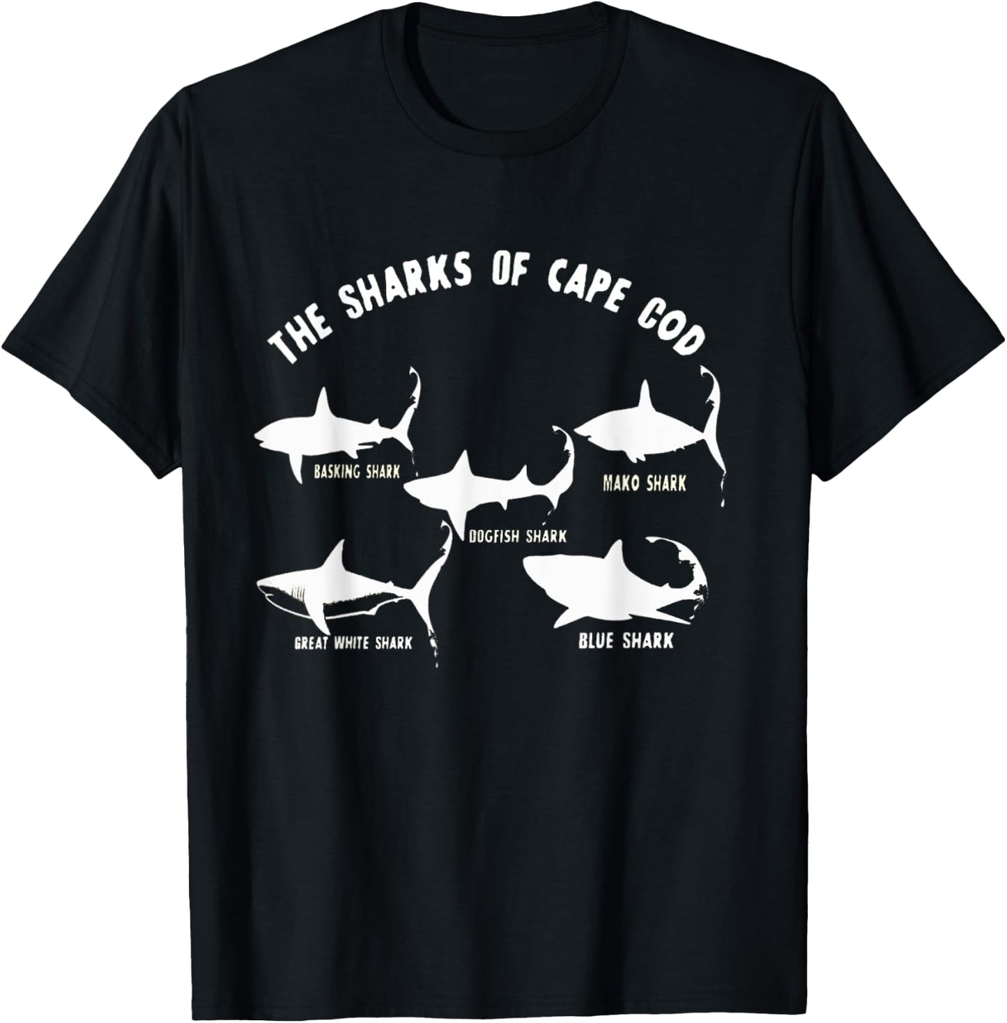 The Sharks Of Cape Cod T-Shirt - T-Shirt | Black