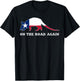Funny Armadillo Shirt On the Road Again Texas Flag Gift T-Shirt - T-Shirt | Black
