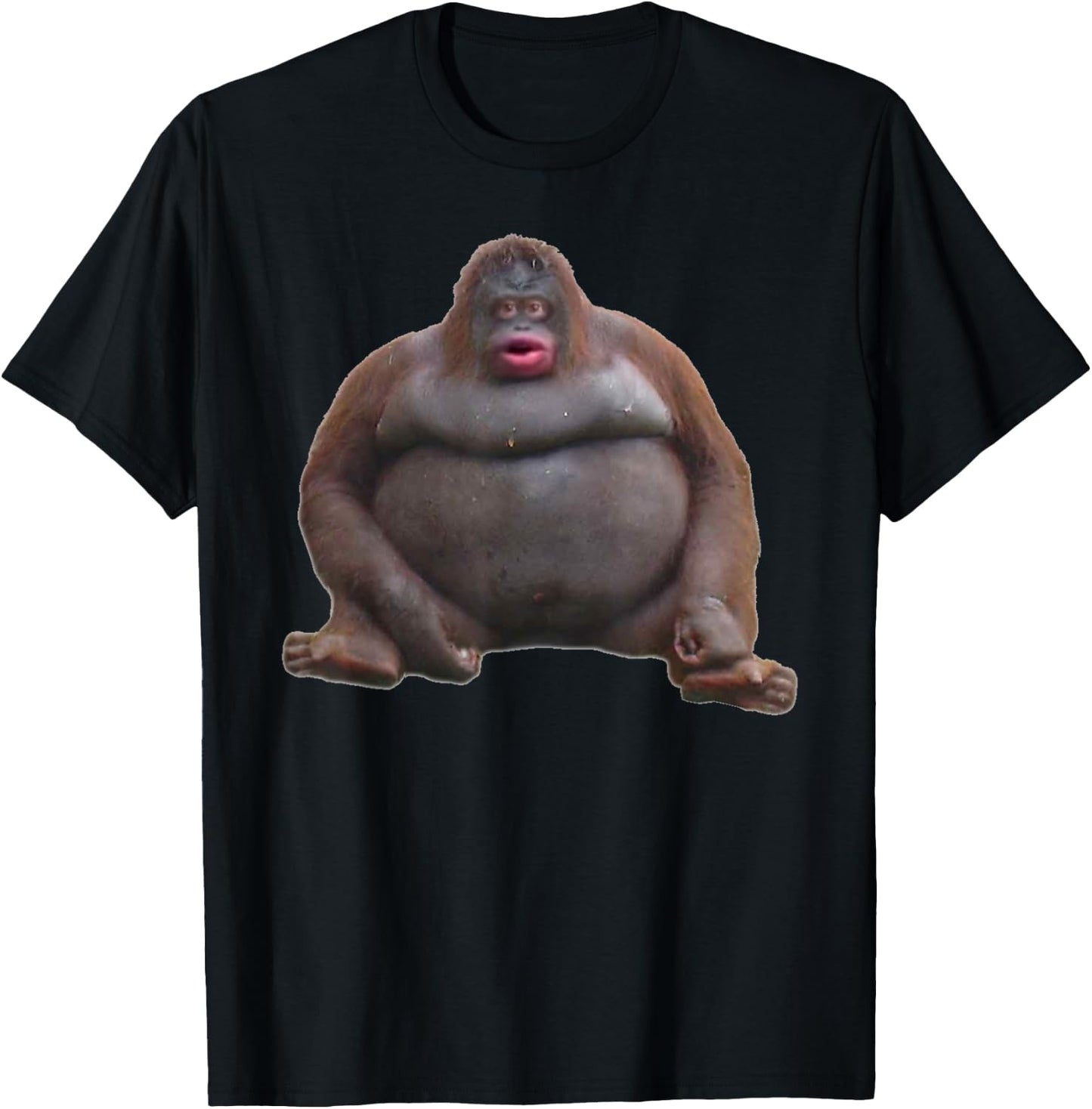 Uh Oh Stinky Poop Dank Memes Le Monke Orangutan T-Shirt - T-Shirt | Black
