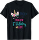 Unicorn Mom of the 7th Birthday Girl Shirt Matching Mama T-Shirt - T-Shirt | Black