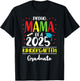 Funny Proud Mama of a Class of 2025 Kindergarten Graduate T-Shirt - T-Shirt | Black