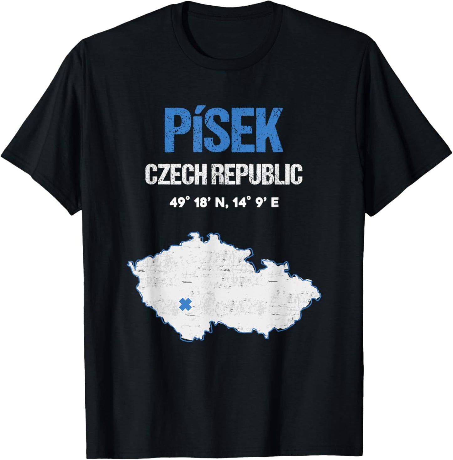 Pisek Czech Republic City T-Shirt - T-Shirt | Black