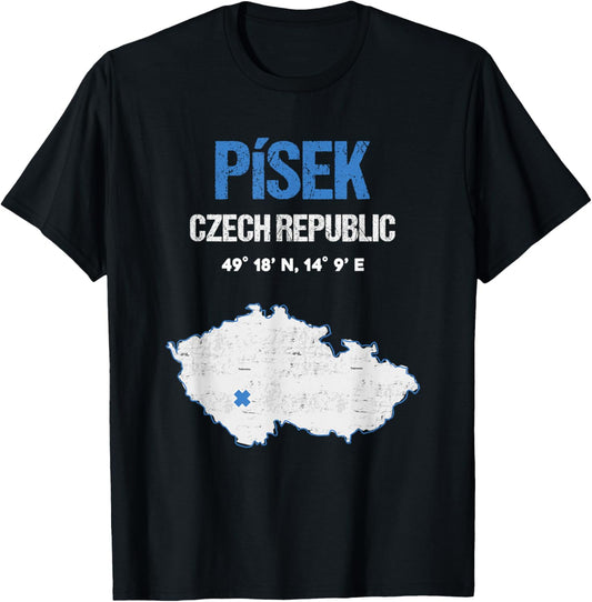 Pisek Czech Republic City T-Shirt - T-Shirt | Black