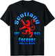 Scotland Forever Est 843 Alba Gu Brath T-Shirt - T-Shirt | Black