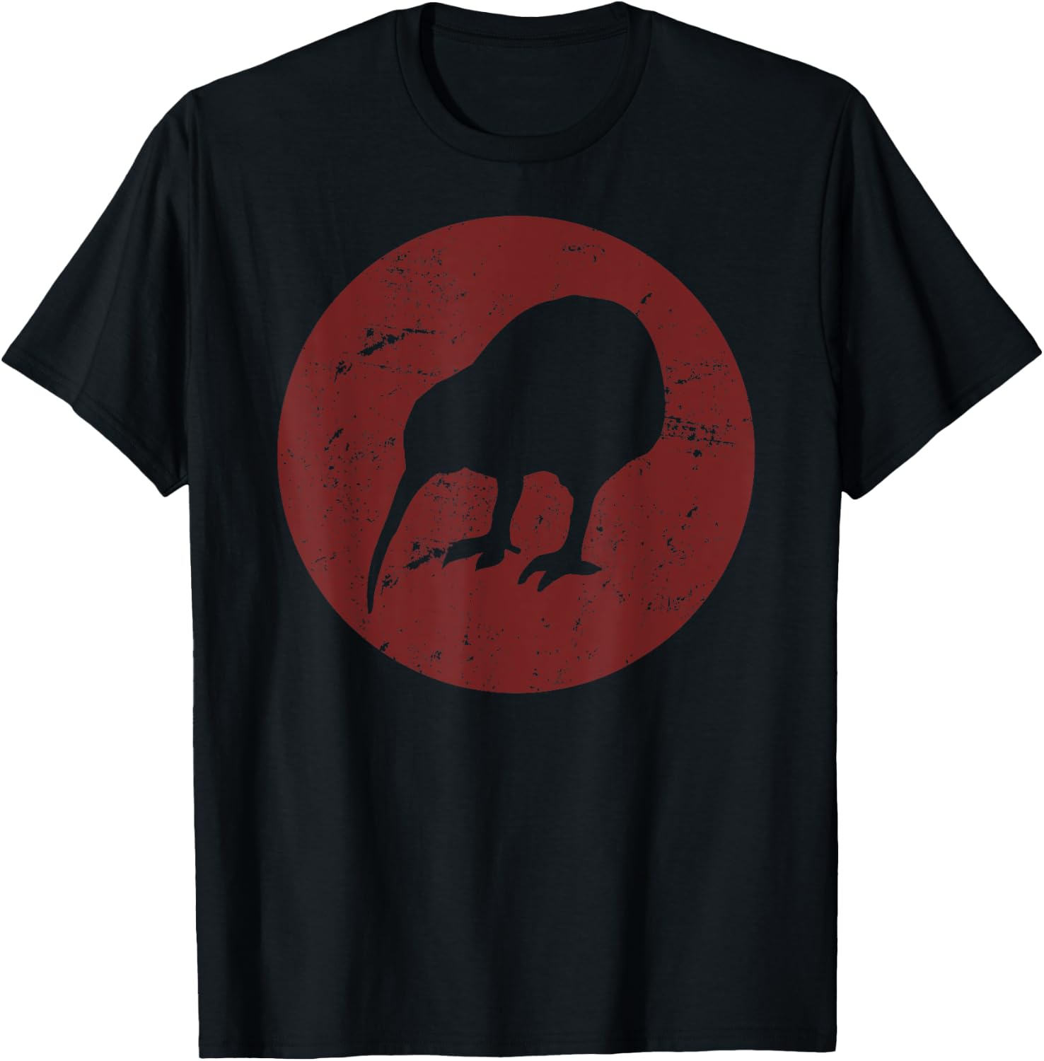 Kids Kiwi Bird Shirt - Vintage Kiwi Bird 6 Black T-Shirt - T-Shirt | Black