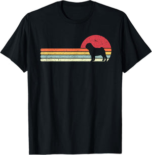 Pack A Punch Pug Retro - Black, -Adults, Small T-Shirt - T-Shirt | Black