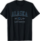Retro Alaska T Shirt Vintage Sports Design T-Shirt - T-Shirt | Black