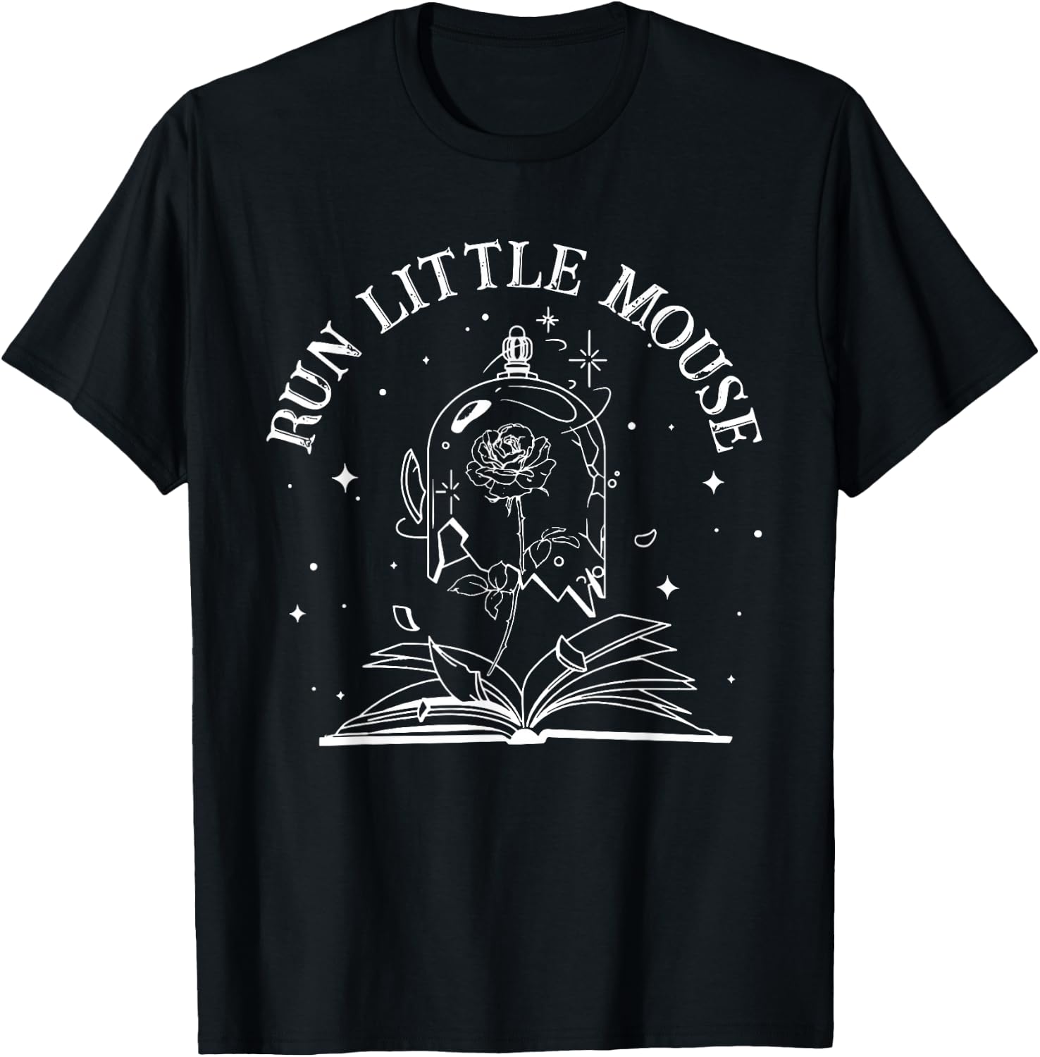 Run Little Mouse Dark Romance Smut Reader Bookish Spicy Book T-Shirt - T-Shirt | Black