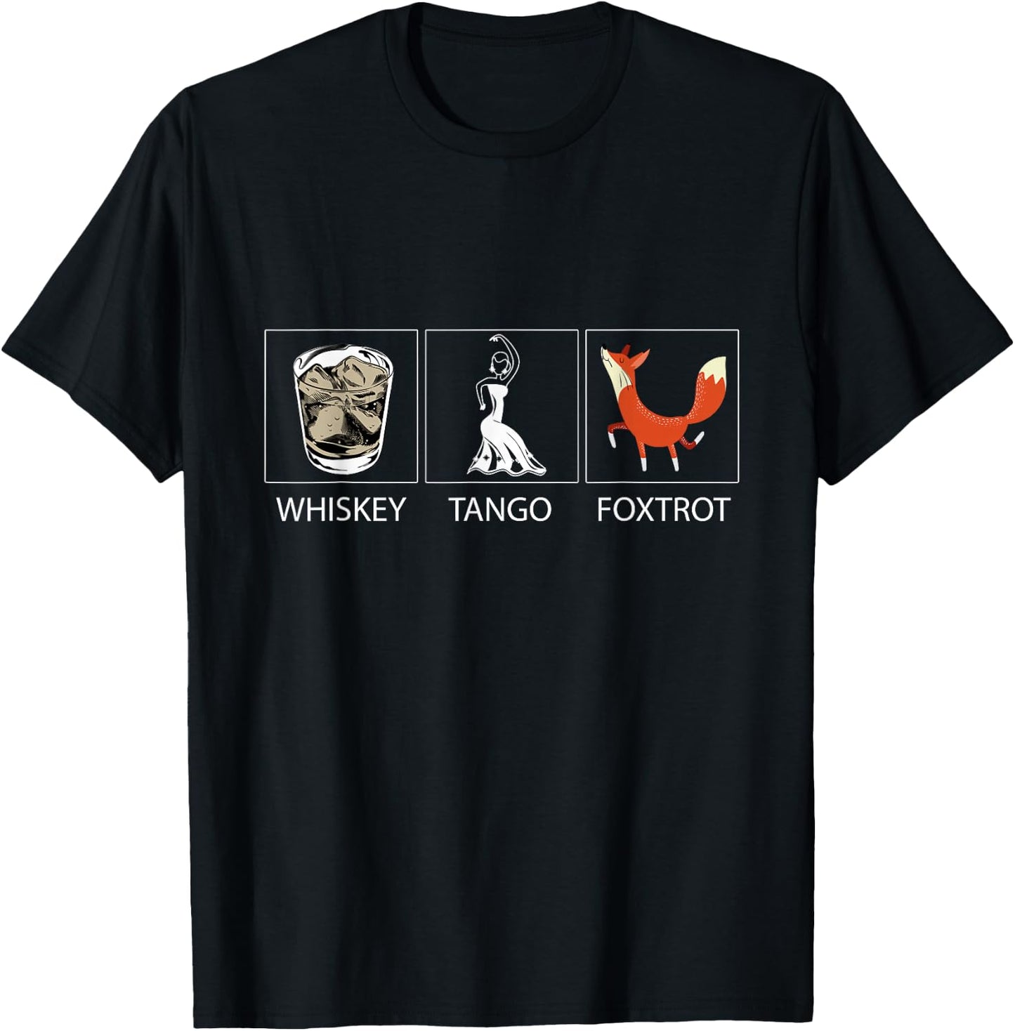 Whiskey Tango Foxtrot Shirt Funny Novelty T-Shirt - T-Shirt | Black