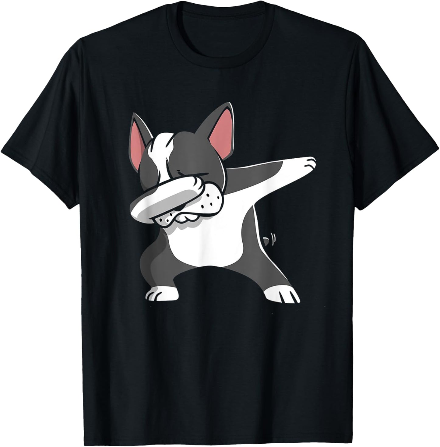 Dabbing Boston Terrier Shirt Funny Bostie Shirt For Kids T-Shirt - T-Shirt | Black