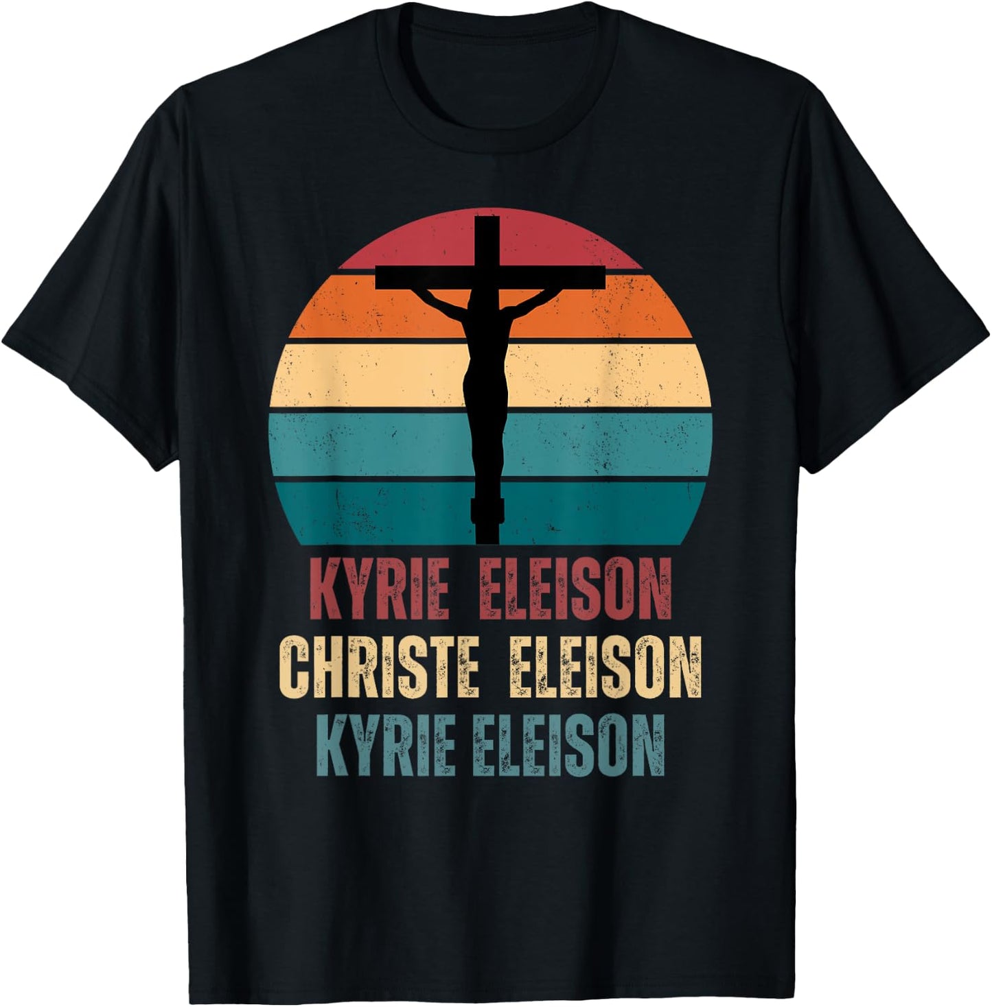 Kyrie Eleison Christe Eleison Kyrie Eleison T-Shirt - T-Shirt | Black