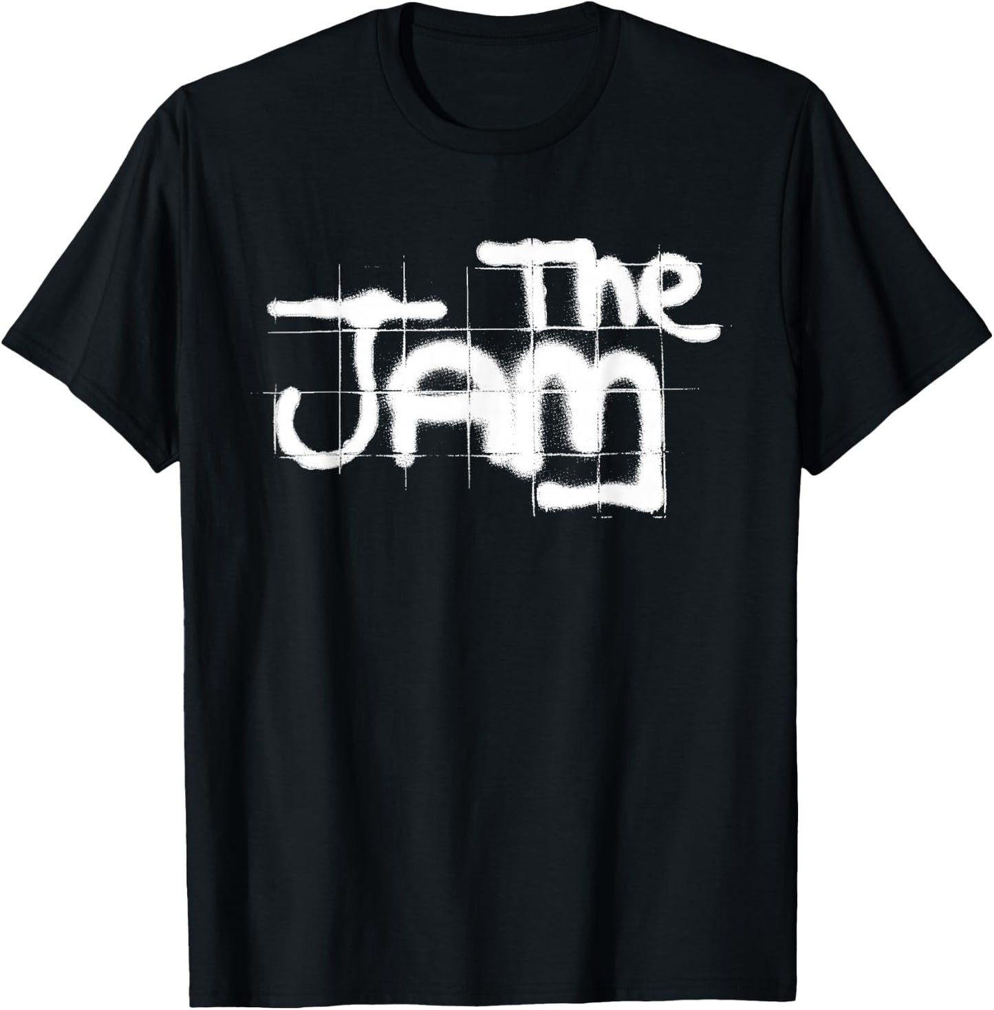 The Jam Official White Graffiti Spray Logo T-Shirt - T-Shirt | Black