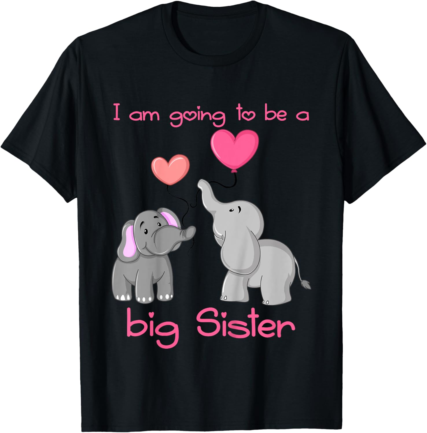 I am going to be a big sister T-Shirt - T-Shirt | Black