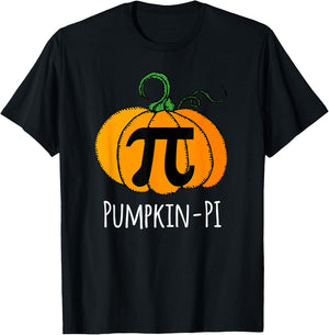Funny Pumpkin Pi Halloween Costume Math Day Orange T-Shirt - T-Shirt | Black