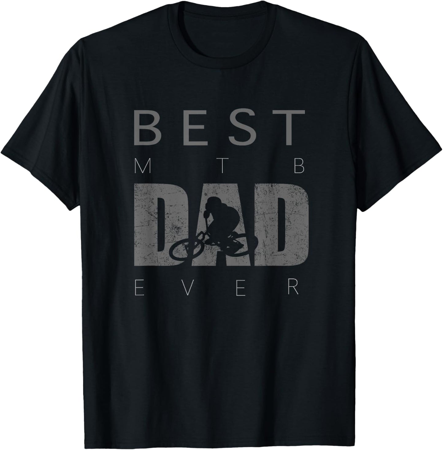 Best MTB Dad Ever Mountain Bike Shirt - Vintage MTB T Shirt T-Shirt - T-Shirt | Black