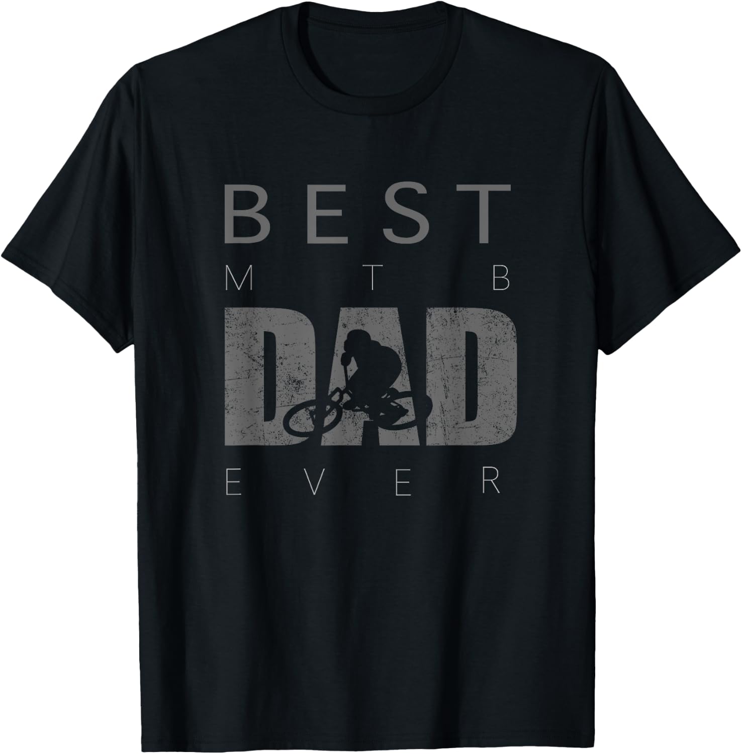 Best MTB Dad Ever Mountain Bike Shirt - Vintage MTB T Shirt T-Shirt - T-Shirt | Black