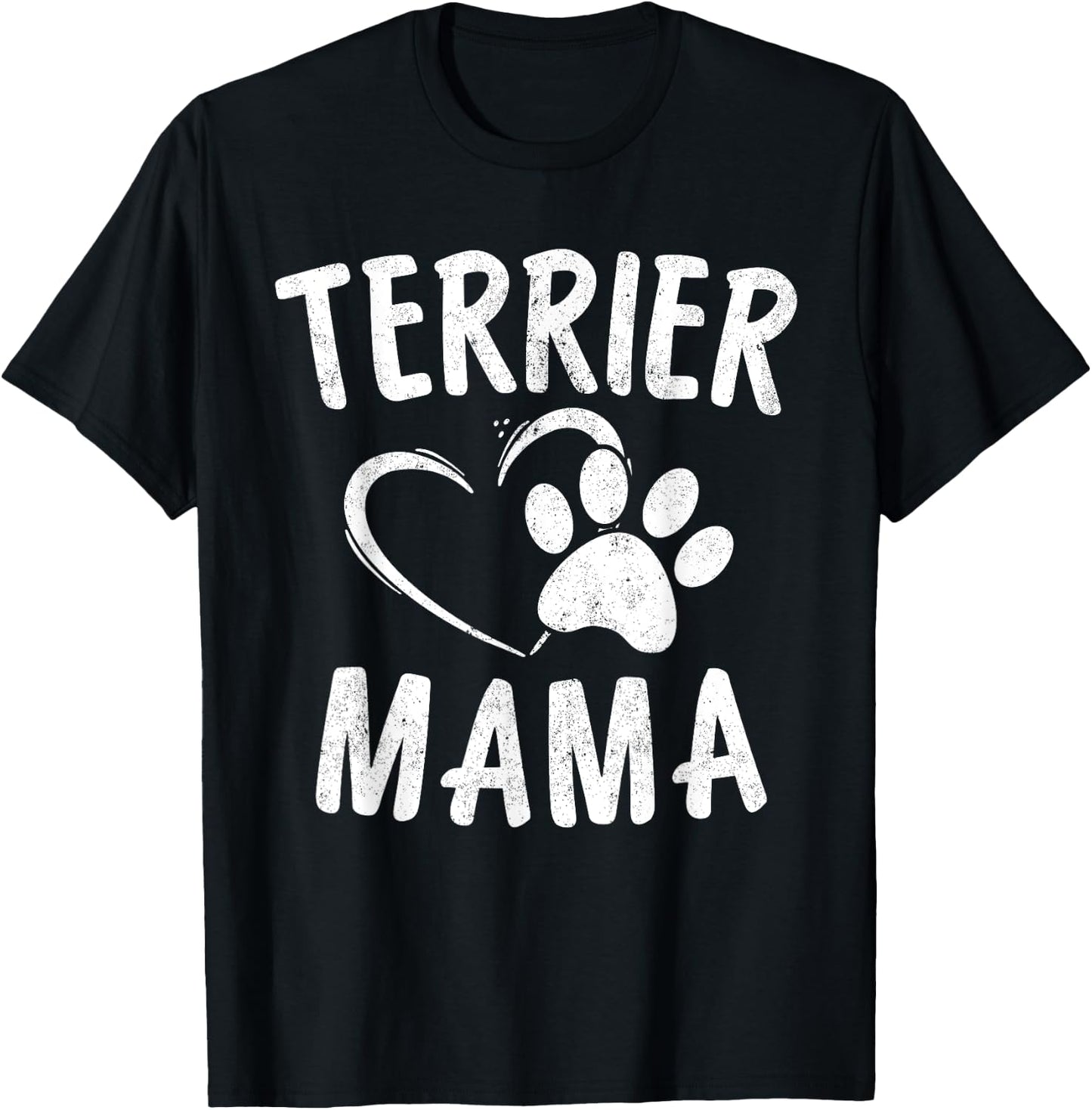 Terrier Mama Gift Bostie Yorkie Lover Apparel Dog Mom Men Women Kids T-Shirt - T-Shirt | Black