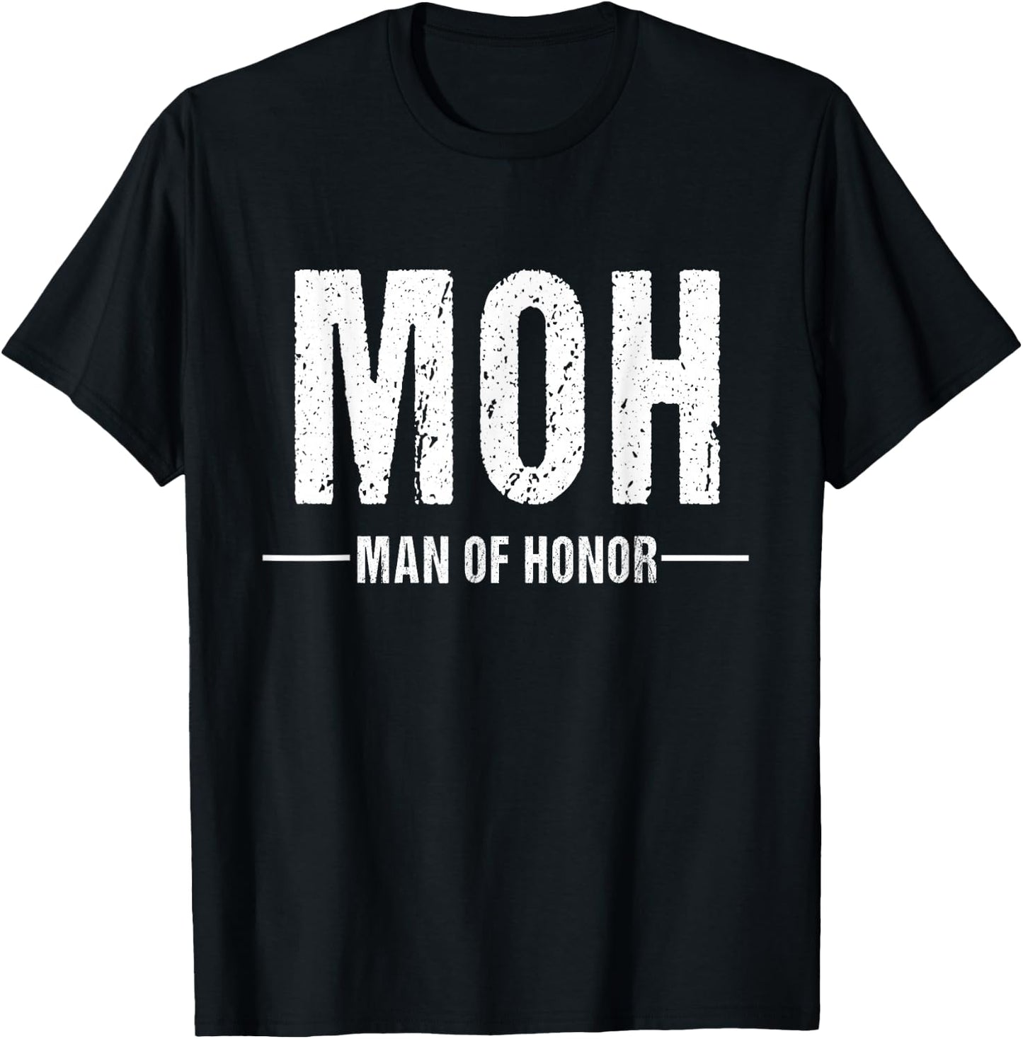 Man of Honor Shirt for Wedding T-Shirt - T-Shirt | Black
