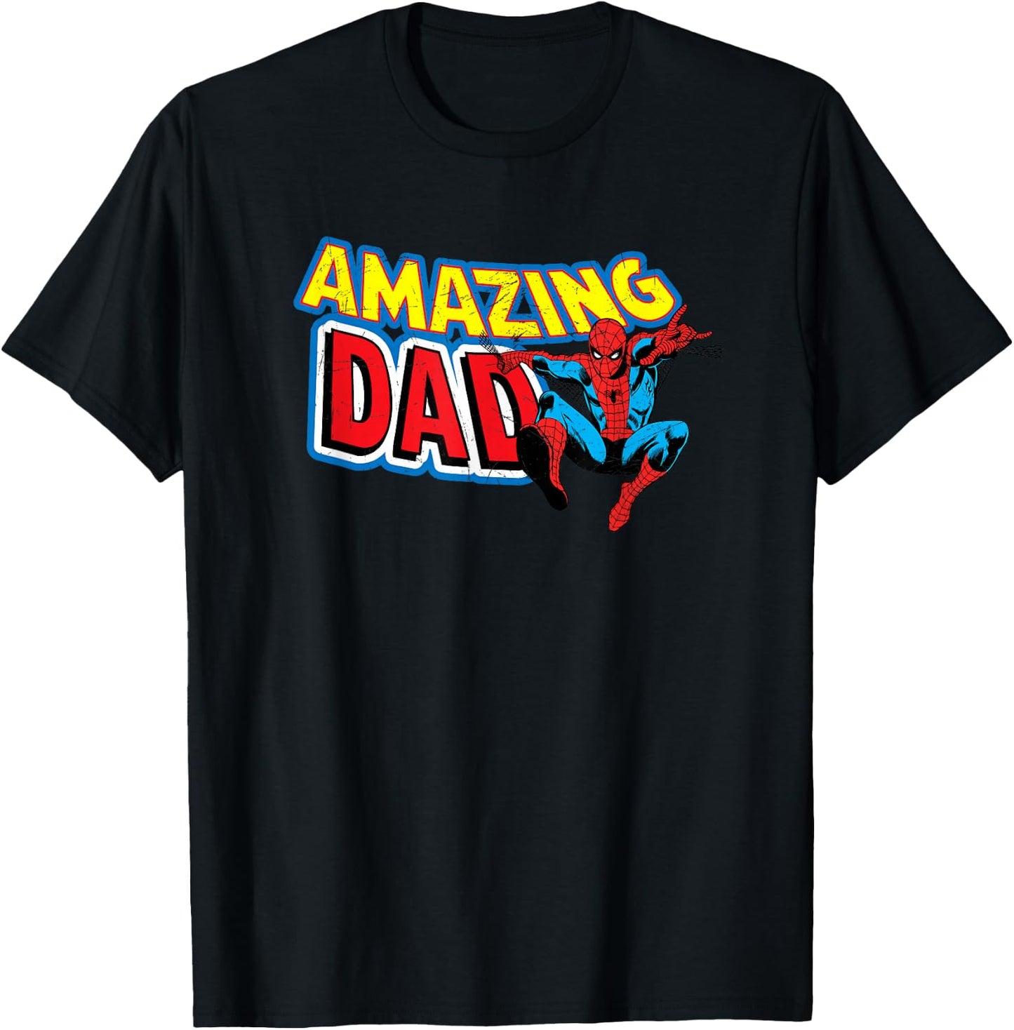 Marvel Spider-Man Amazing Dad Comic Book Father's Day T-Shirt - T-Shirt | Black