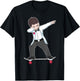 Skateboarding Wedding Groom on Skateboard Gift Skater T-Shirt - T-Shirt | Black