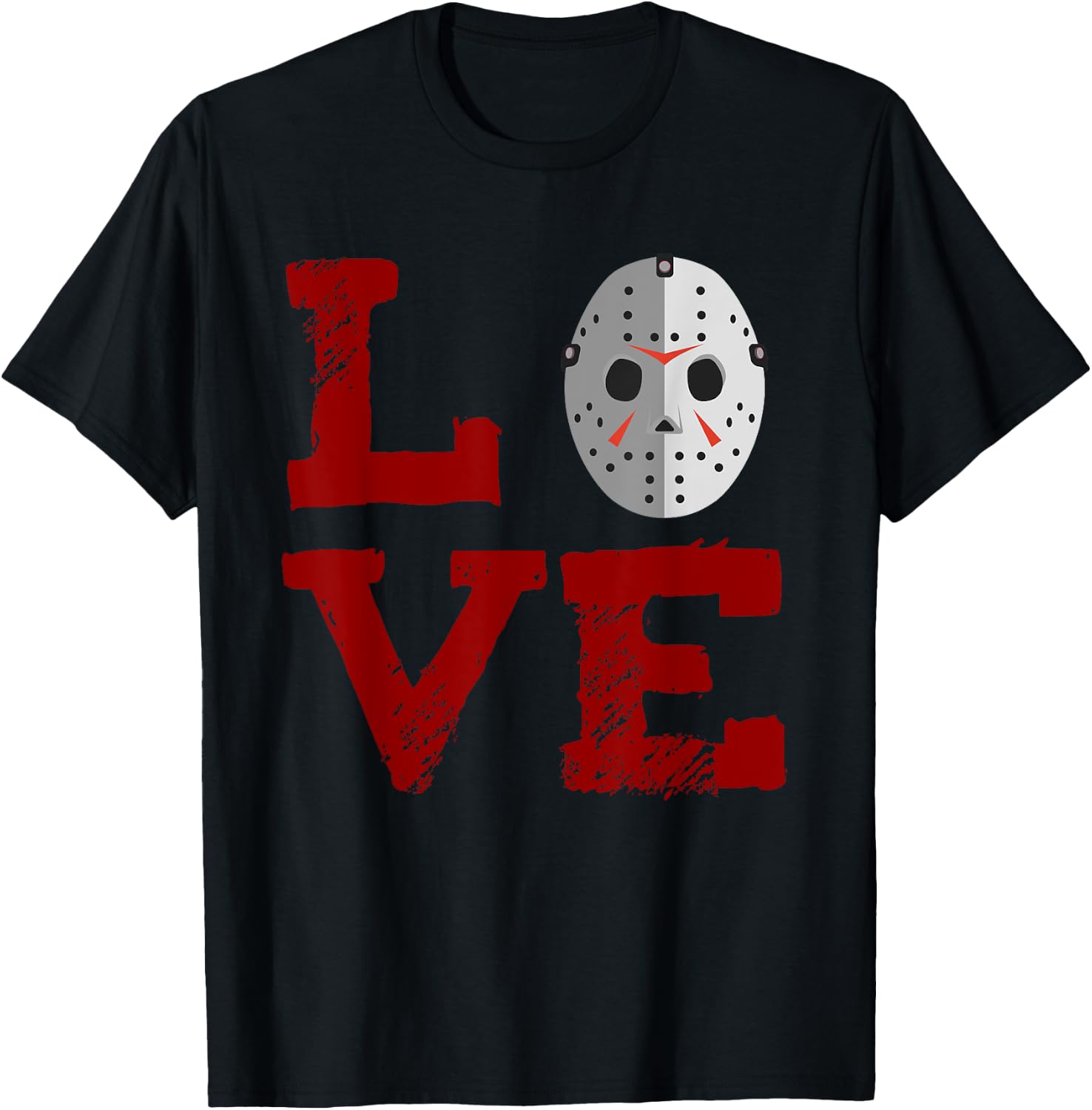 Jason Mask Love Shirt T-Shirt - T-Shirt | Black