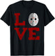 Jason Mask Love Shirt T-Shirt - T-Shirt | Black