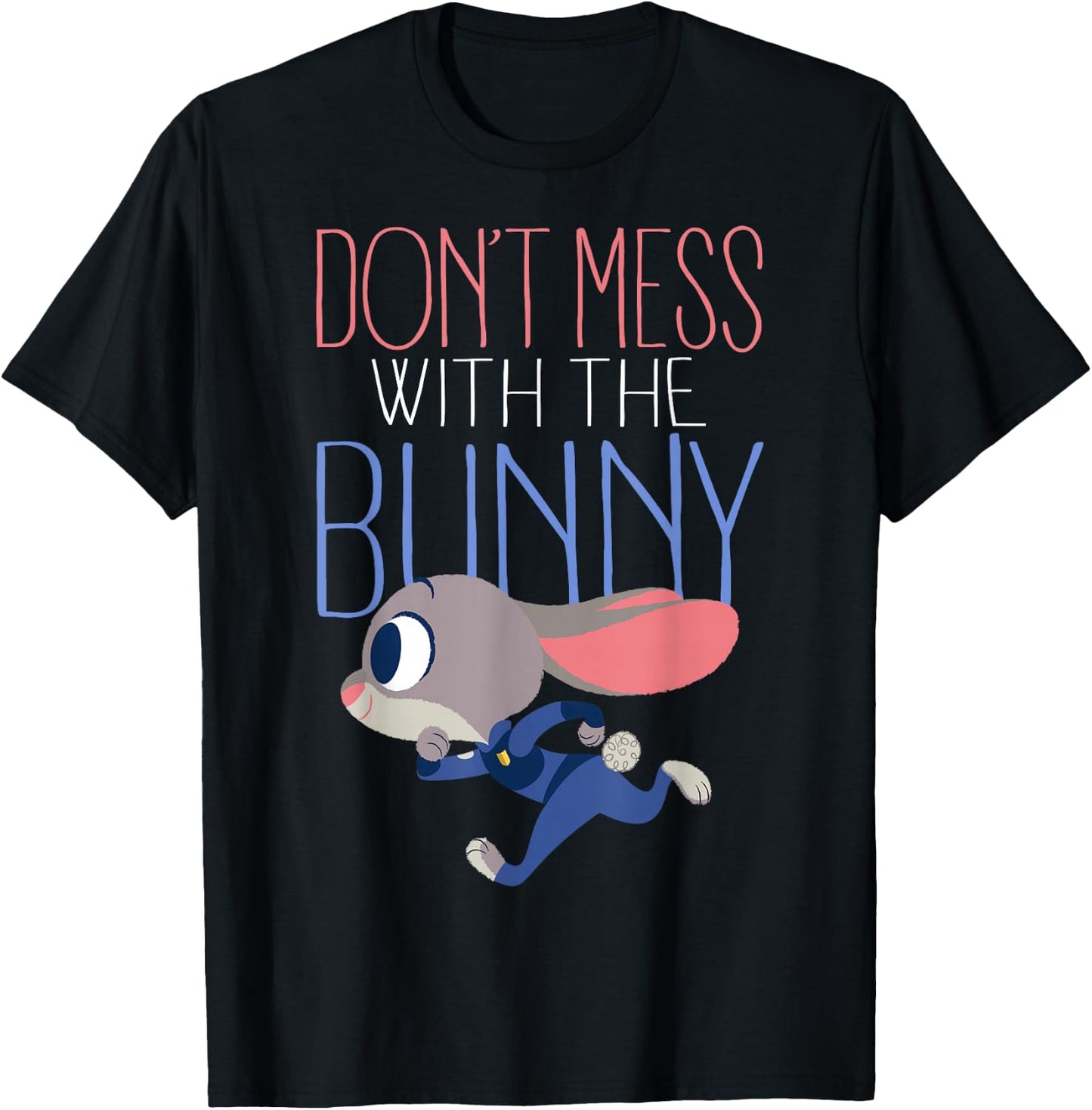 Disney Zootopia Judy Don't Mess With Her Graphic T-Shirt - T-Shirt | Black