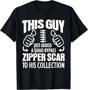 Heart Surgery Recovery Gift Quadruple Bypass Survivors. T-Shirt - T-Shirt | Black