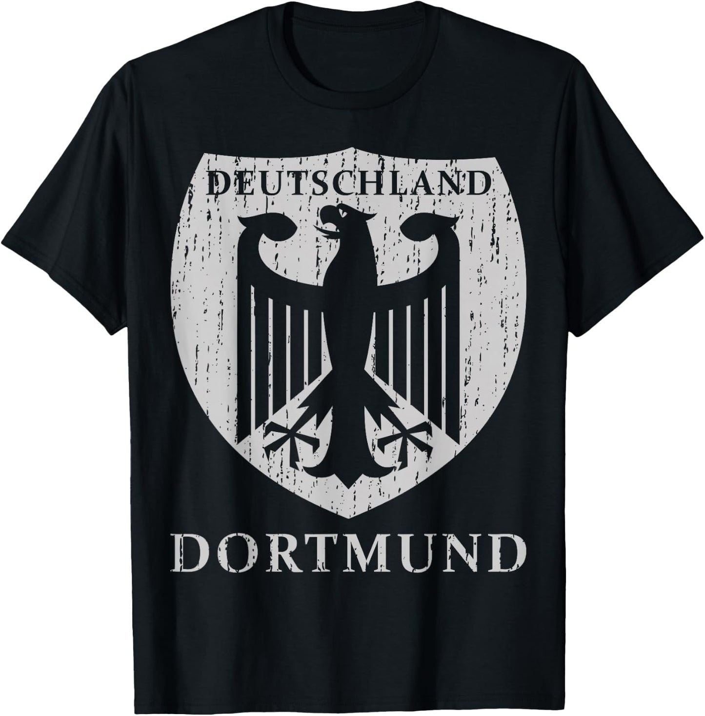 Germany Deutschland Dortmund - Black, , Short Sleeve, Dortmund Fan , Small T-Shirt - T-Shirt | Black