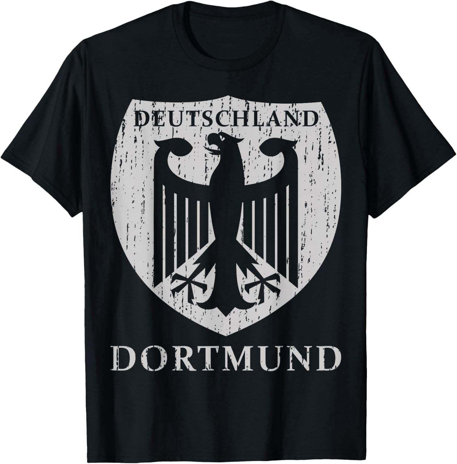 Germany Deutschland Dortmund - Black, , Short Sleeve, Dortmund Fan , Small T-Shirt - T-Shirt | Black