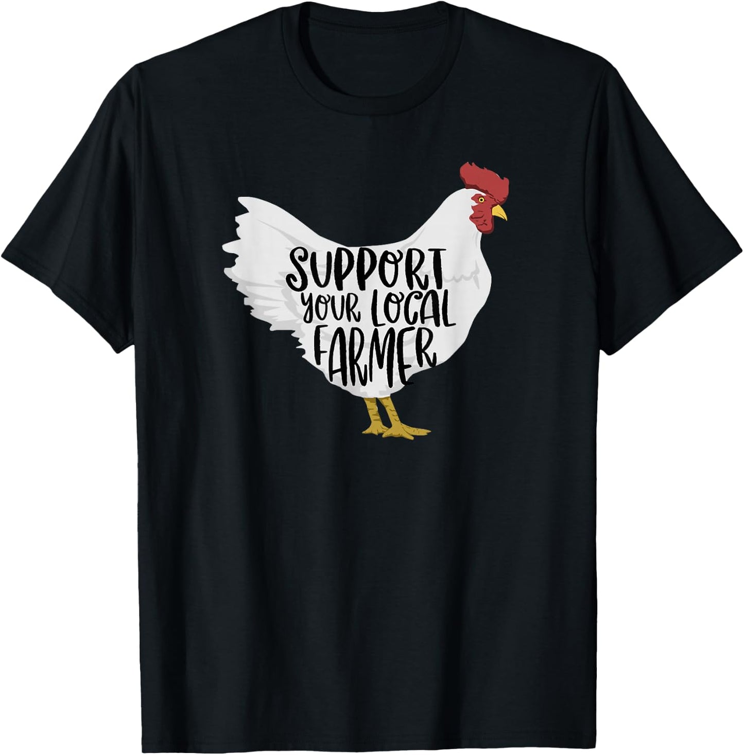 Support Your Local Farmer T-Shirt - T-Shirt | Black